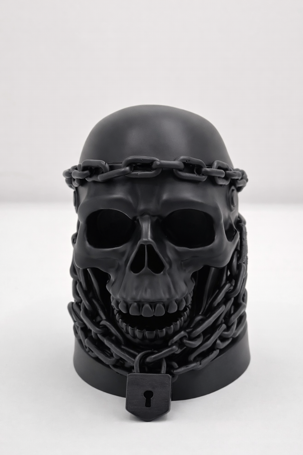 Black Skull with Chains