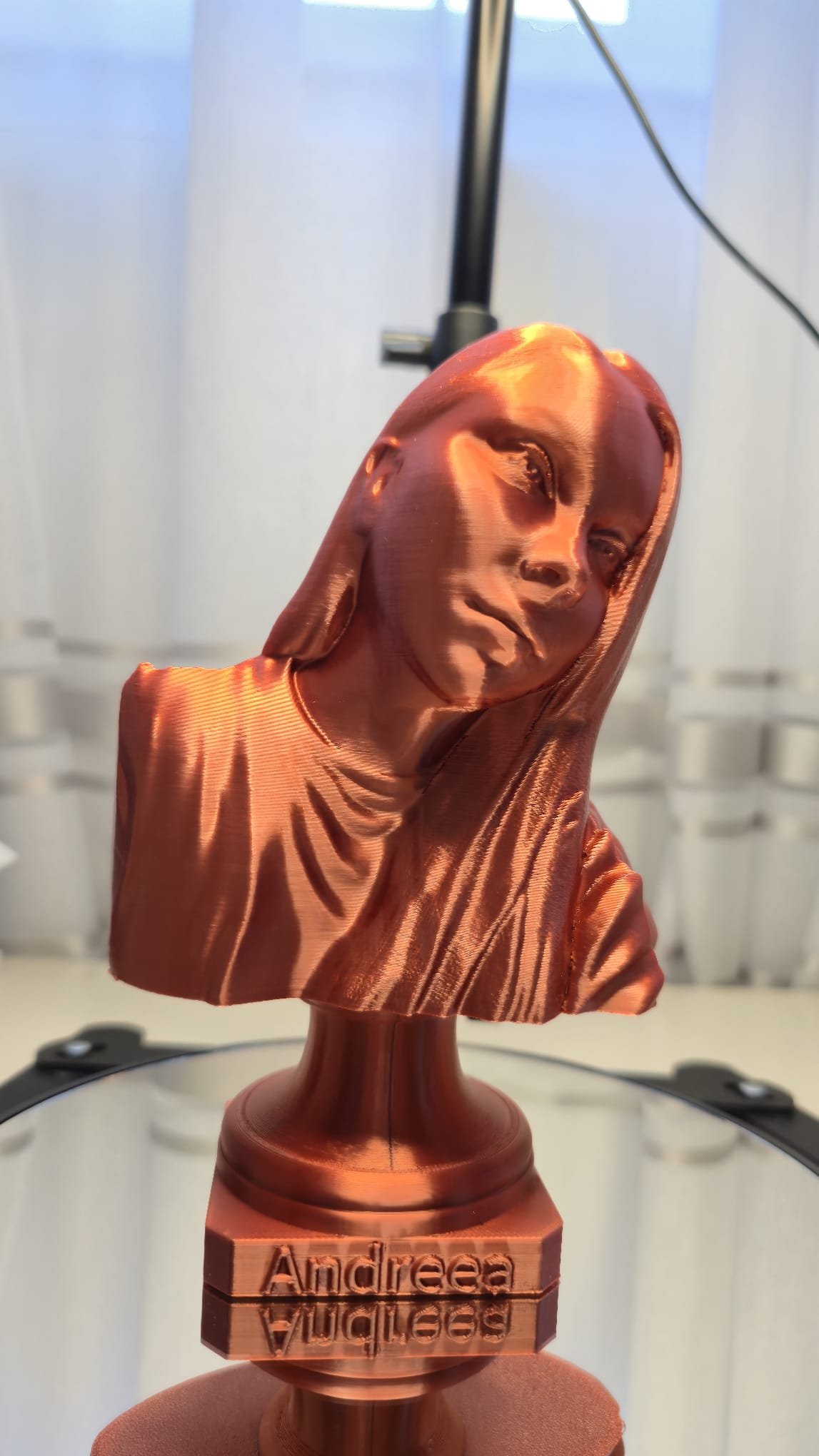 Bust Silk Red Copperr