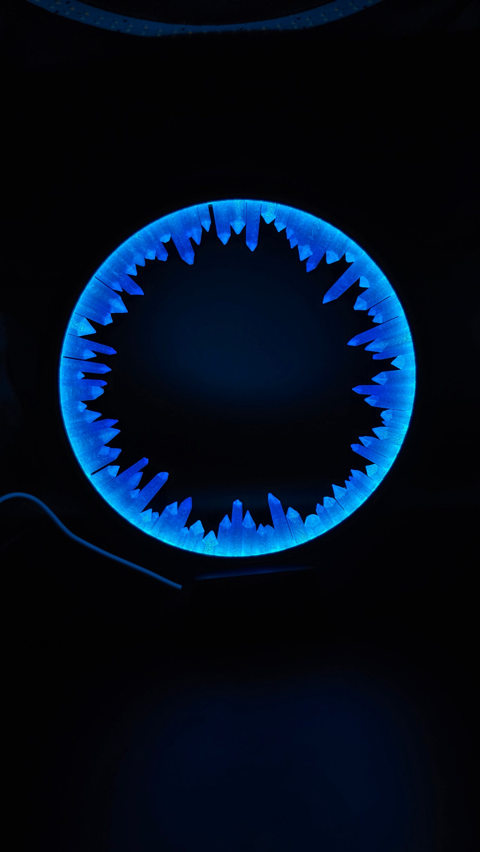 Lampa Cristal Albastra