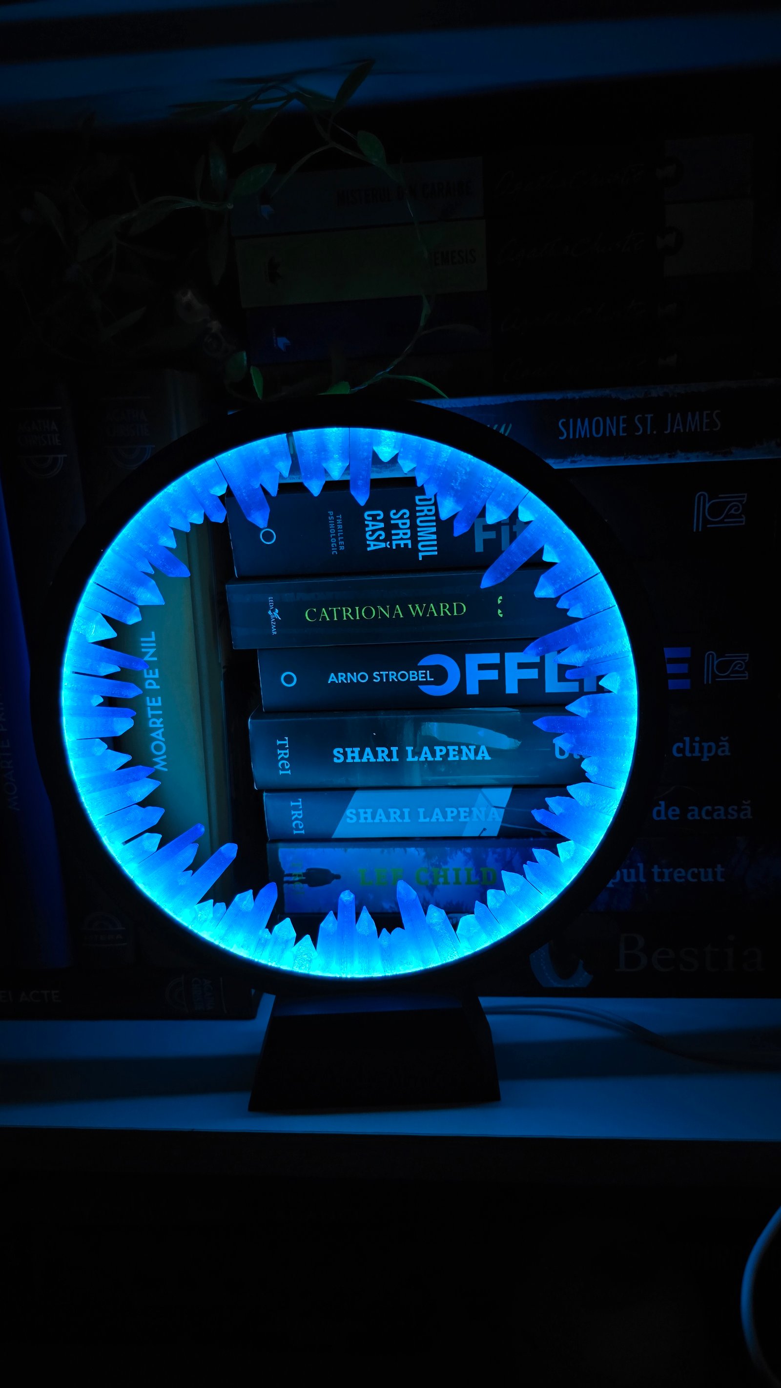 Preview Lampa Cristal Albastra