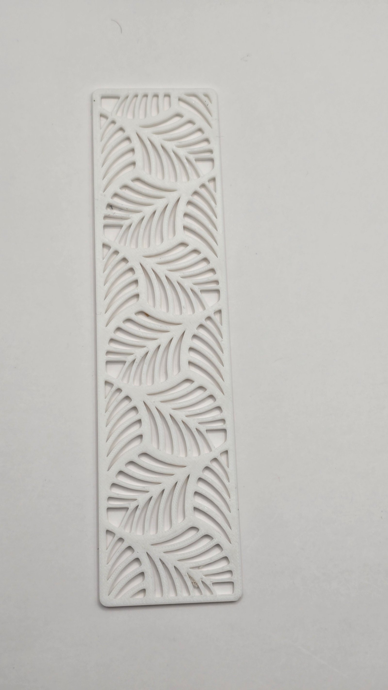 Semn de carte leaf alb