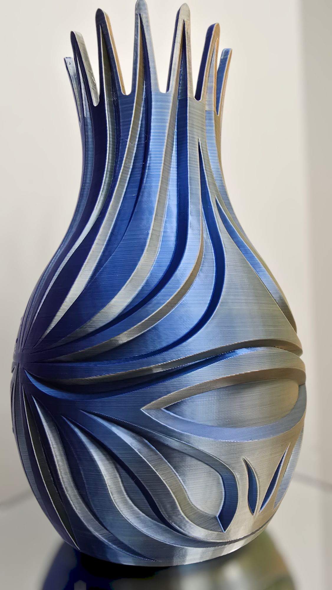 Vase Blue Green OrangeB